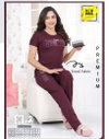 Vol At 0176 Tencil Plain Hosiery Cotton Summer Special Night Suit Wholesale Shop In Surat

